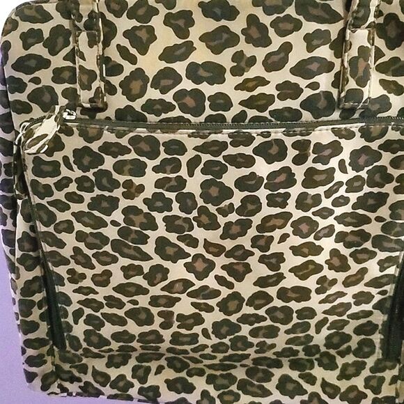 Worthington Leopard Print Multi-pocket Utility Large Shoulder Bag - Picture 4 of 10